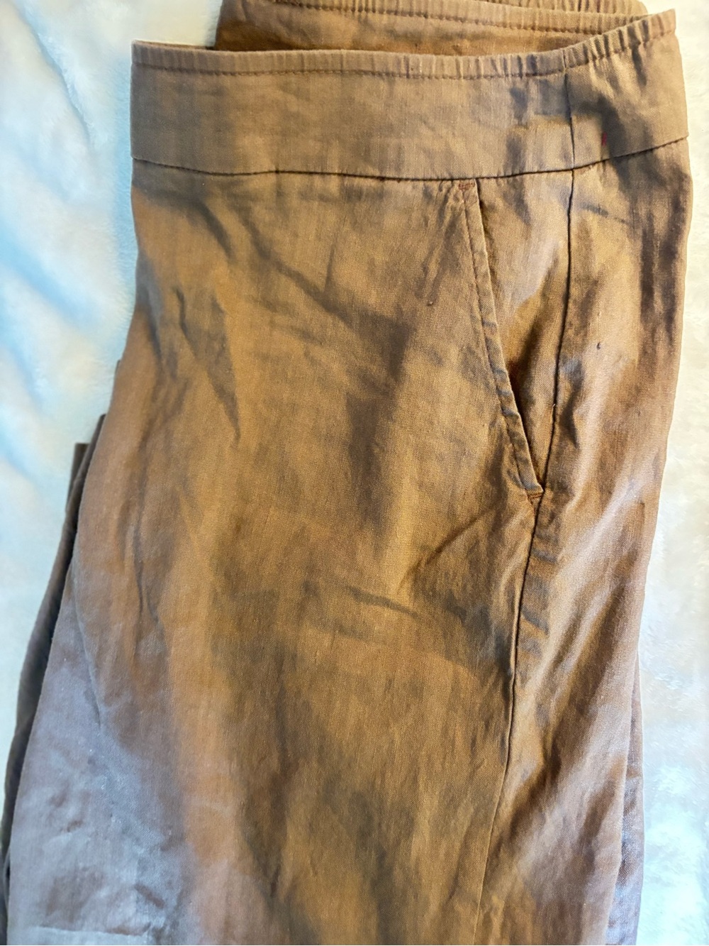 Chico's Brown Linen Blend Casual Pants